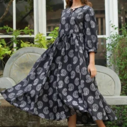 Style02-03_d9b859ad-2d3e-4f96-a695-60fd2b1af94b_575x.progressive Black And White Block Printed Dress